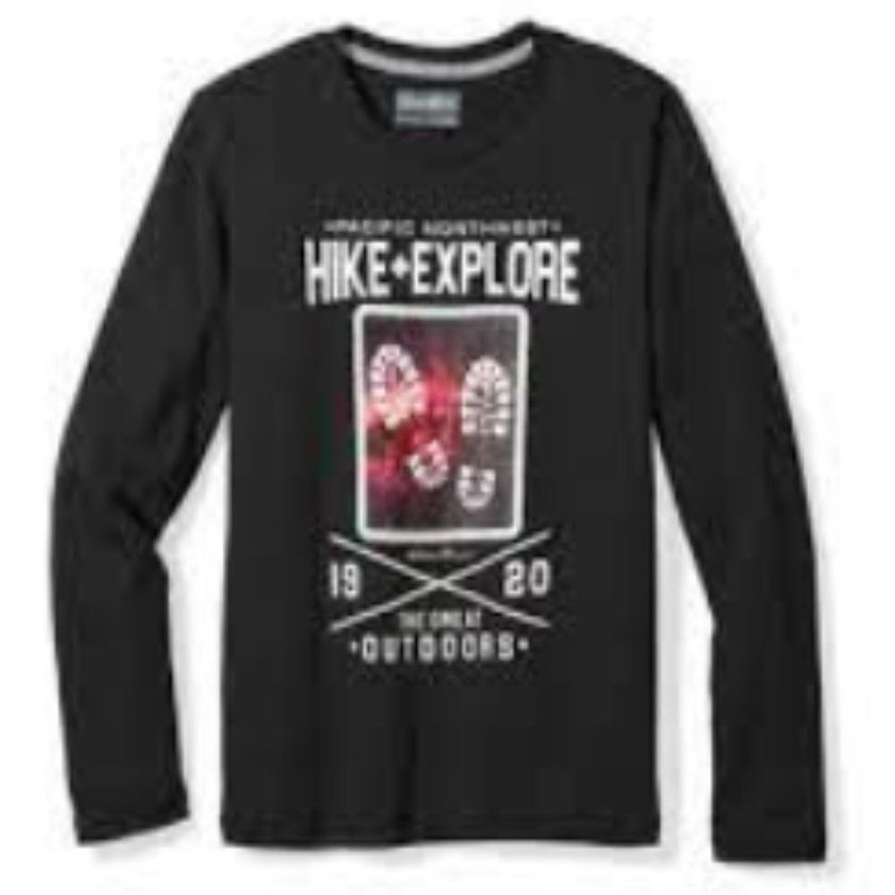 NWT Eddie Bauer Black Northwest L/S Shirt Tee XL